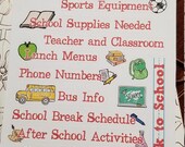 Back-to-School planner stickers | Bullet Journal accessories | school planning | student planners