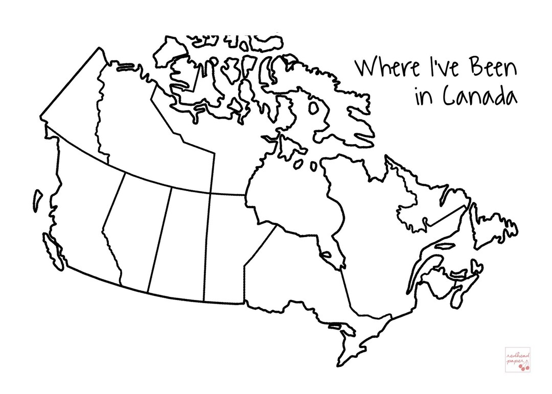 Canada Provinces Visited Sticker | Dot Journal Accessories | Trip ...