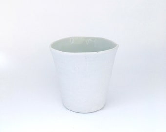 Set of 2 Porcelain Peat Pot Juice Cup