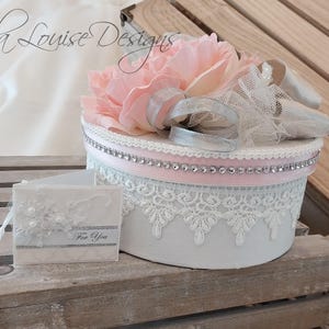 Scatola regalo ricordo, rosa e champagne, festa della mamma, San Valentino, compleanno, scatola regalo di Natale