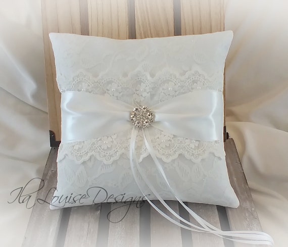 Ring Bearer Pillow Lace Ring Bearer Pillow White Ring Bearer Pillow Lace Ring Bearer Pillow Ivory Ring Pillow Etsy