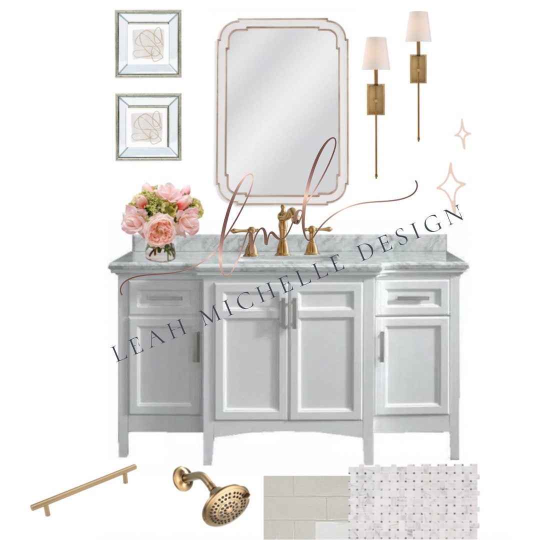 Bathroom E-design Package | Virtual Design Concept | Interior Design ...