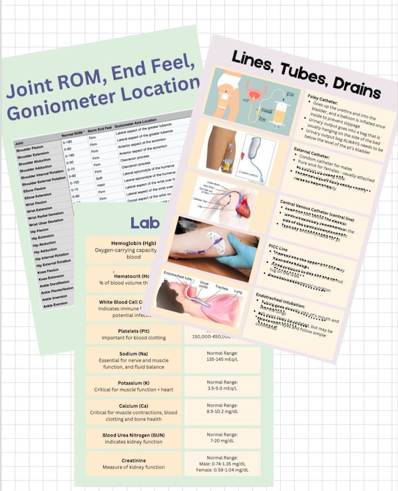 Occupational Therapy Acute Care/Skilled Nursing Facility Quick Reference - Lab values, joint ROM, surgical precautions, Coma scales, etc