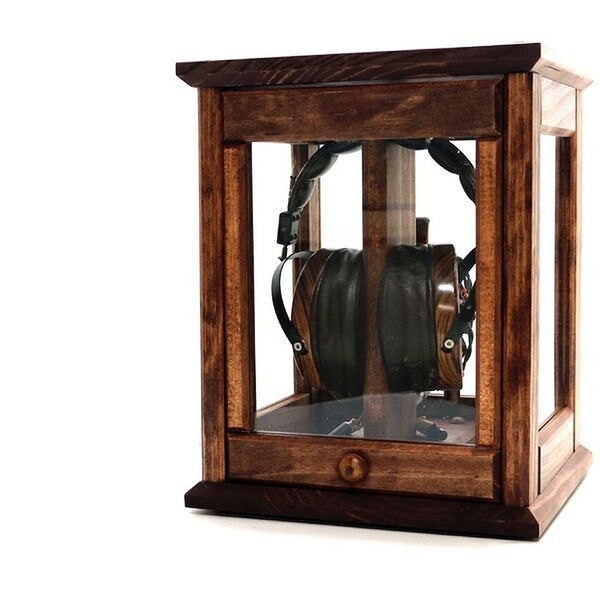 WoodWarmth Headphone Stand XXIV: Headphone Station Headphone Holder The Penultimate Headphone Stand "Zeus"