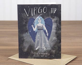 Virgo - blank notecard