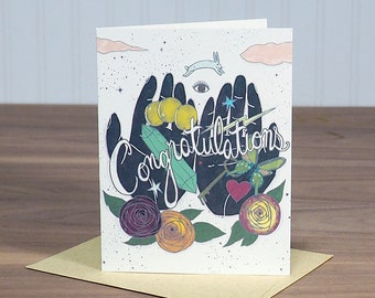 Congratulations - blank notecard