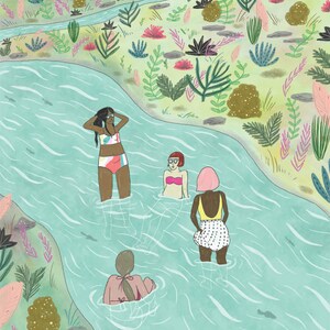 River Sisters print - 8x10