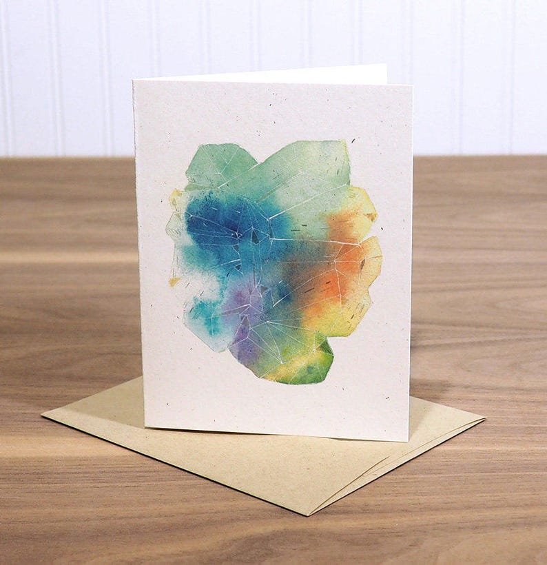 blank notecard Magic Crystal
