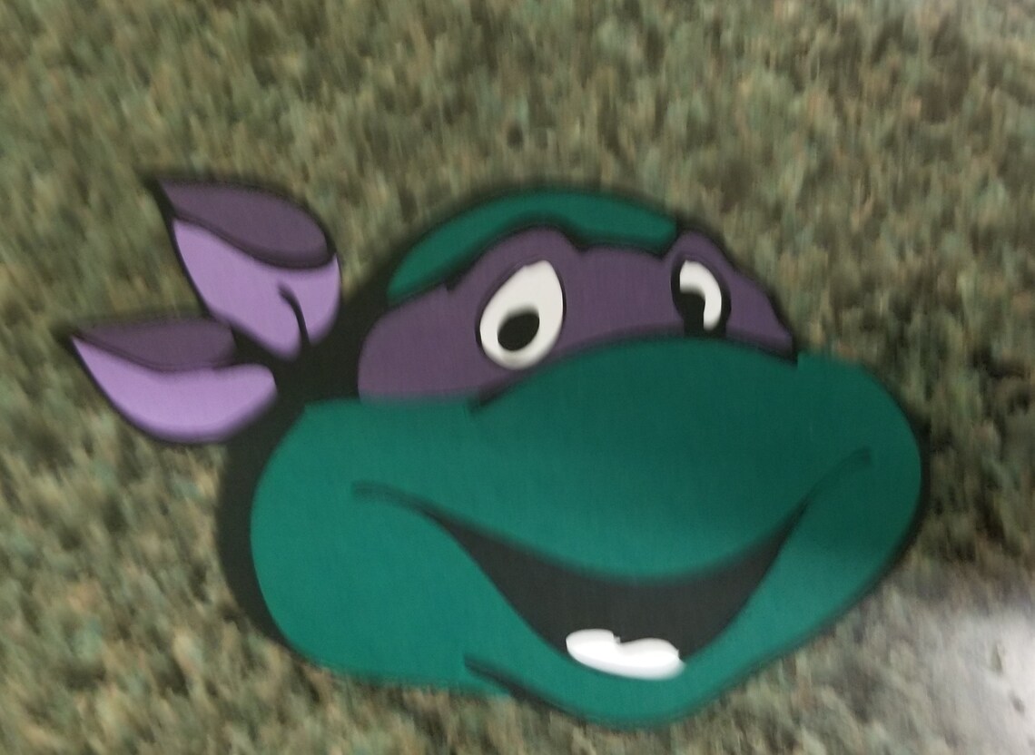 Ninja Turtle Purple Die Cut | Etsy