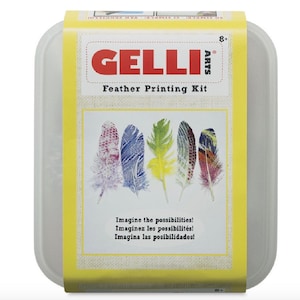 Gel Plate Printing Starter Craft Kit With Genuine, Reusable Gelliarts Gel  Plate, Full Instructions and Everything You Need to Get Creative. 