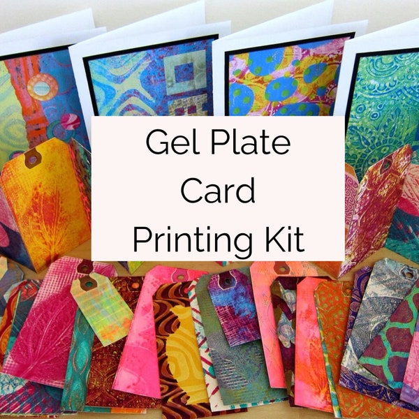 Gelli Arts Card Making Kit Card Printing Kit 5 X 5 Gel Printing Plate, DIY Cards Kit  Printmaking Supplies, Gel Printing Kit  Card Making