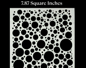 Abstract Dot Stencil for Mixed Media Art Junk Journal Scrapbooking Card Making DIY Crafts Gelli Plate Printing Modern Stencil Craft Supplies
