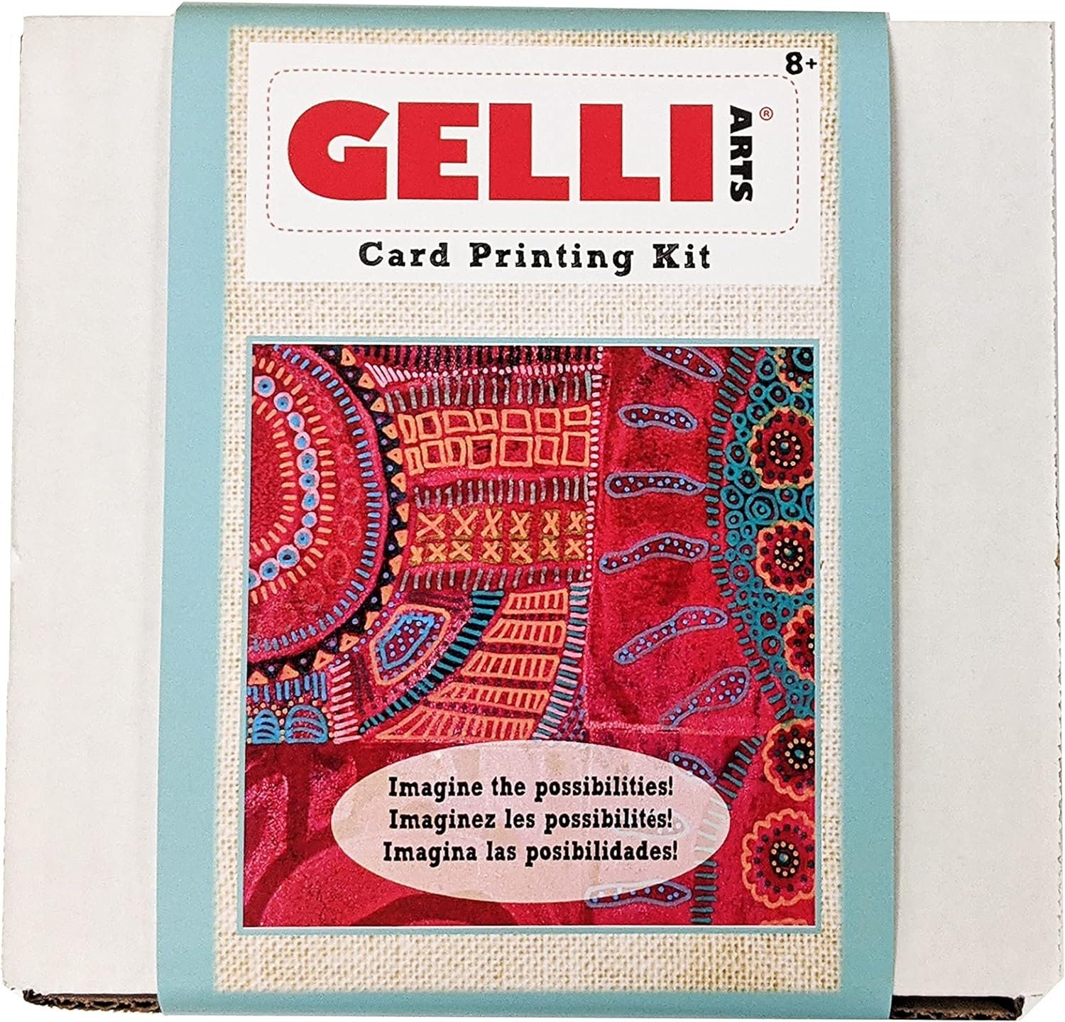 Gelli Arts Card Making Kit Card Printing Kit 5 X 5 Gel Printing Plate