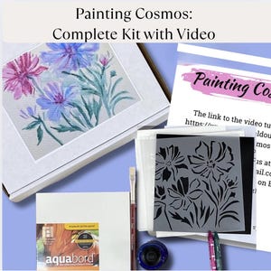 Diy watercolor painting kit for beginners watercolor art kit adults gift set DIY painting kit all supplies included floral watercolor bundle