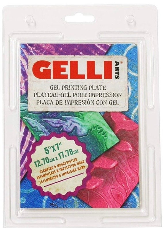 Gelli Arts Gel Printing Plate 5x7 Clear Gel Monoprinting Plate