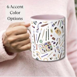 Gift for Painter Artist Mug Watercolor Artist Gift Acrylic Painter Mug Art Lover Coffee Cup Art Studio Mug Painting Teacher Gift art teacher