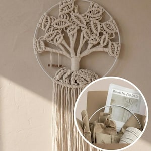 Beginner Macrame Kit for Adults DIY Tree of Life Wall Hanging Learn Macrame with Step by Step Videos Craft Gift