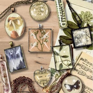 DIY Pendant Making Kit for Party Ladies Night Jewelry Craft Kit Bachelorette or Birthday Craft Activity Handmade Jewelry Gift Set Jewelry