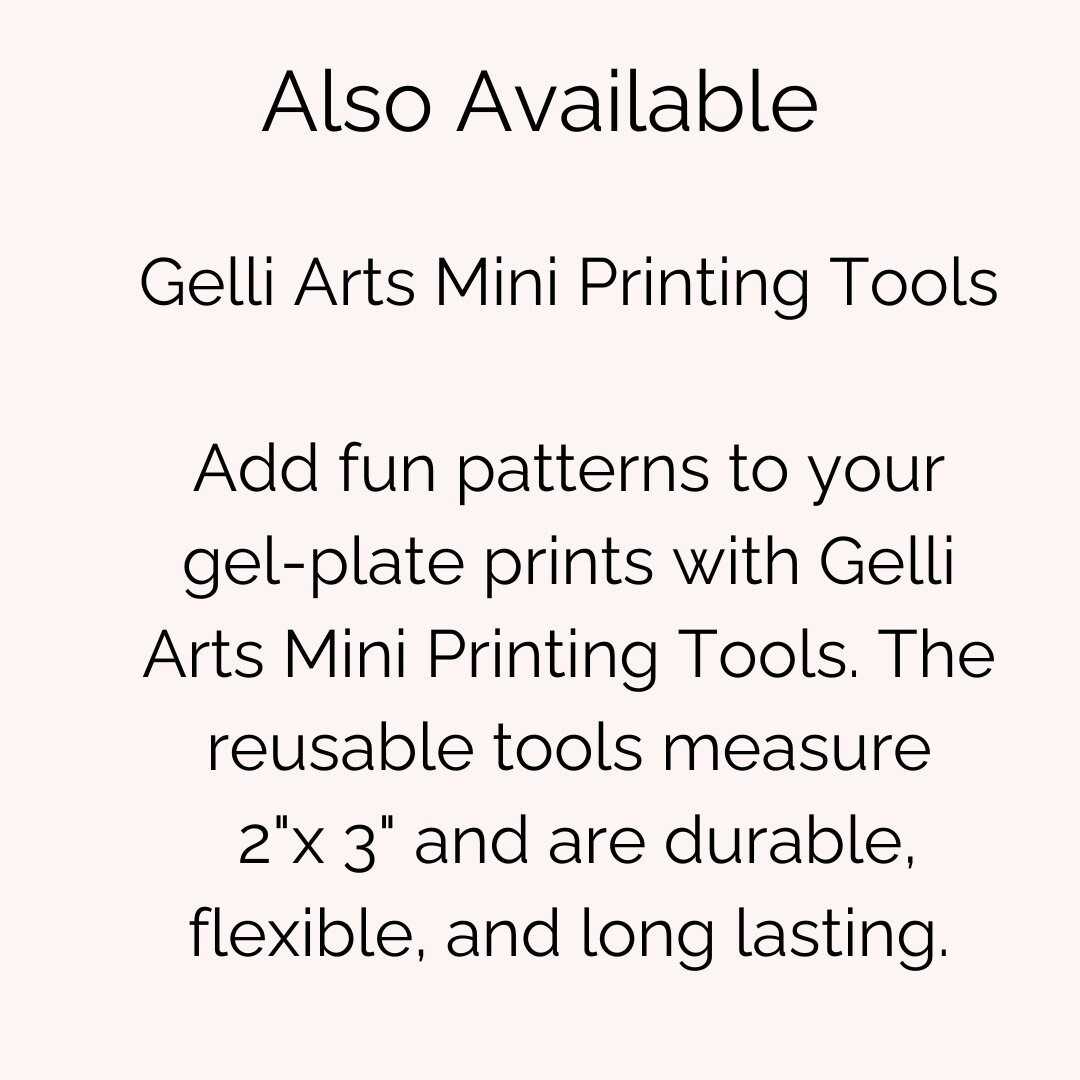Gelli Arts 4 Wide Hard Rubber Roller With a Durable Plastic Handle