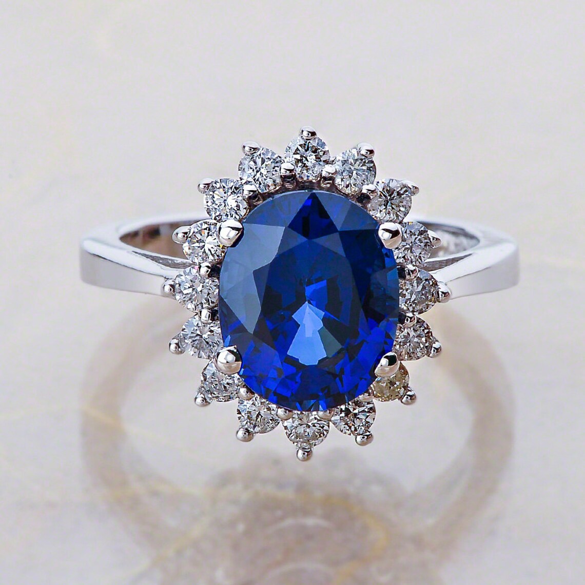 Sapphire Engagement Rings / Blue Sapphire Engagement Ring / Etsy