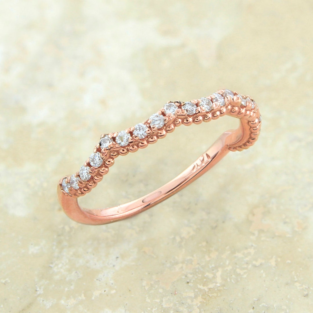 Matching Opsite Rings Matching Band Only for Vintage Opal Engagement Ring Rainbow Moonstone ...