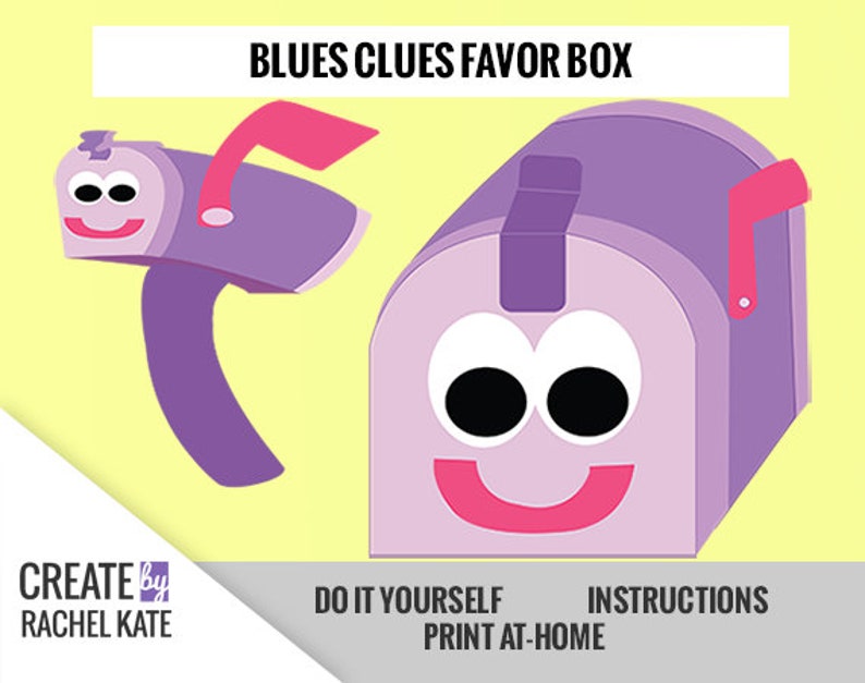 Blues Clues Mailbox Mail Party Favor Box Bag Container Mail Etsy