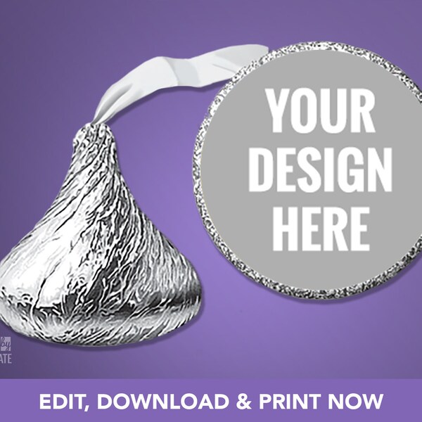 Hershey Kiss Sticker Etsy