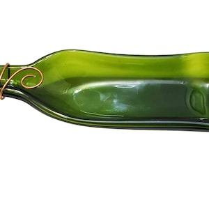 Emerald Green Wine Bottle Spoon Rest