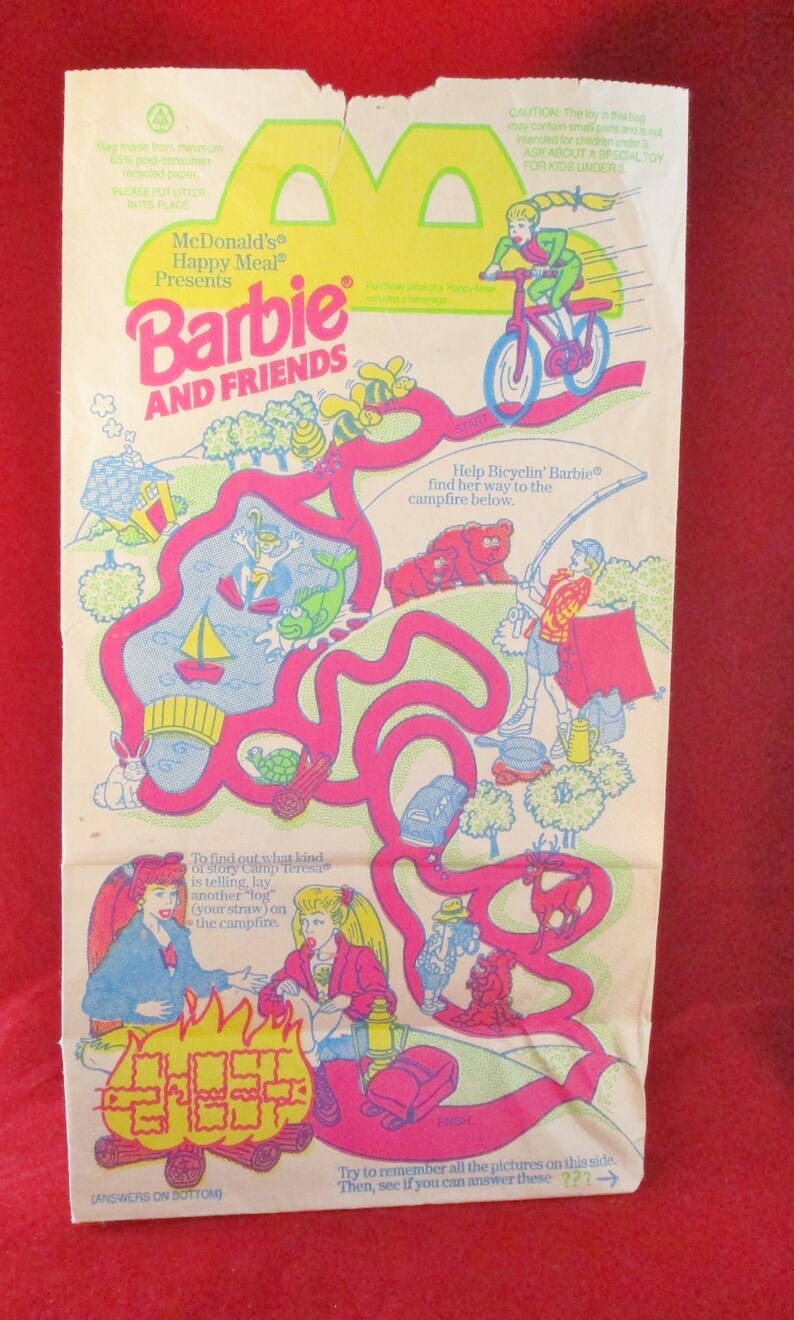 1994 McDonald's Happy Meal Barbies | Etsy