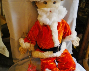 25" boy doll with Santa costume