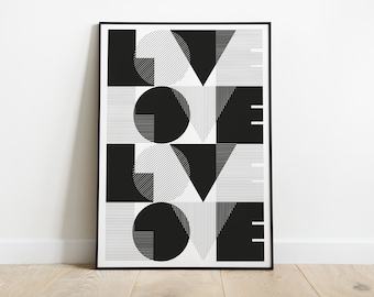 Amour Amour Amour Amour Amour | Impression Giclée