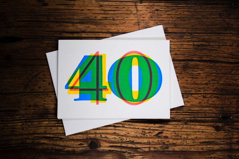 Carte typographique 40e anniversaire Pristine White