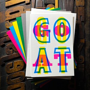 G-O-A-T | Carte typographique