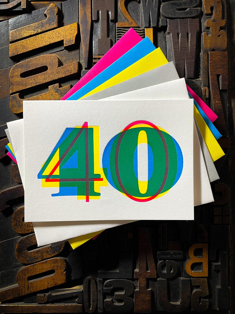 Carte typographique 40e anniversaire image 1