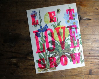 Let Love Grow | Limited Edition Letterpress Print