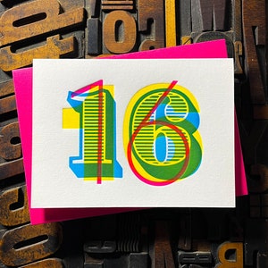 Carte typographique 16e anniversaire