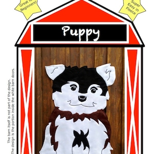 Baby Quilt Pattern - Puppy, a Downloadable Animal Shaped  Pattern by Barn Baby Blankies
