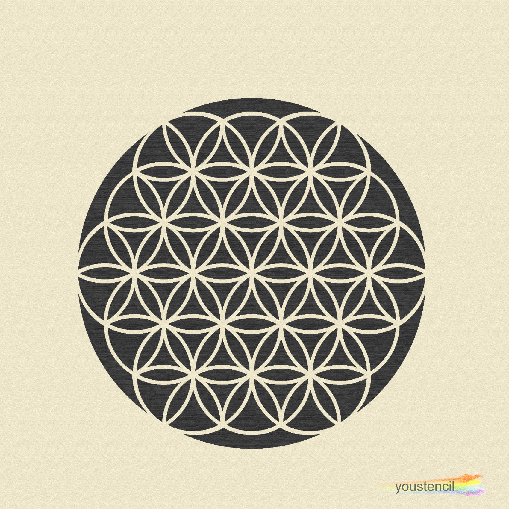 Flower of Life Stencil For Art and Decoration ST24 | Etsy