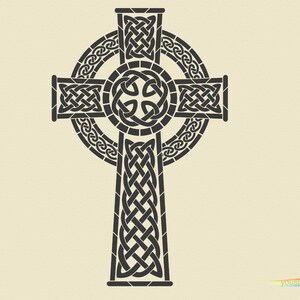 Celtic Cross Stencil for Art and Decoration ST116 - Etsy