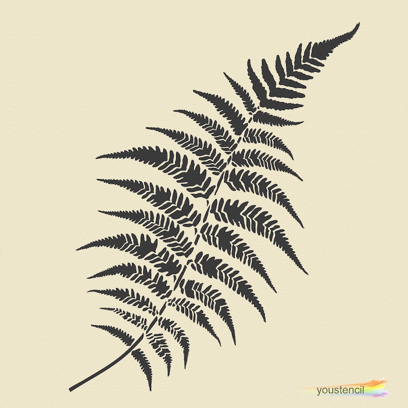 Fern Leaf Stencil Extra Large for Walls and Art ST60XL Etsy Canada