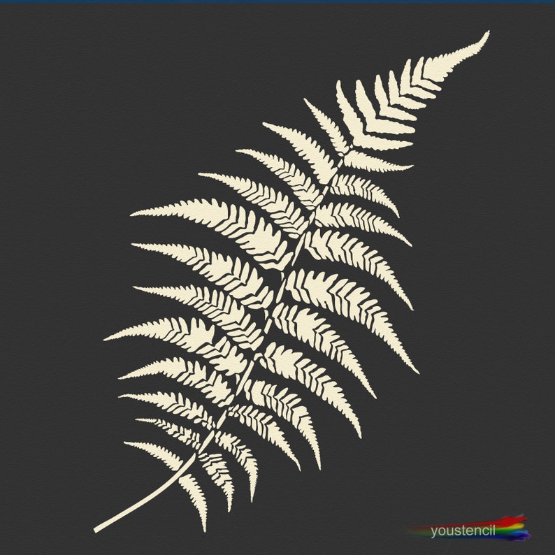 Fern Leaf Stencil Extra Large for Walls and Art ST60XL Etsy