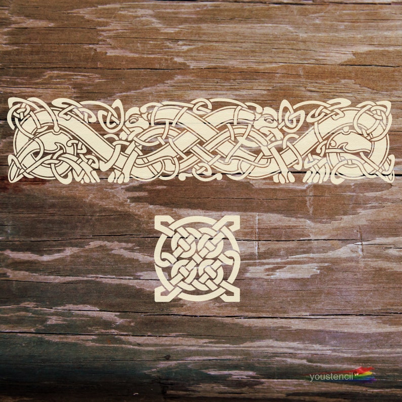 Celtic Knot Stencil for Art Walls and Furniture ST99 Etsy