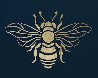 Bumble Bee Stencil for Walls, Furniture and Art   ST101