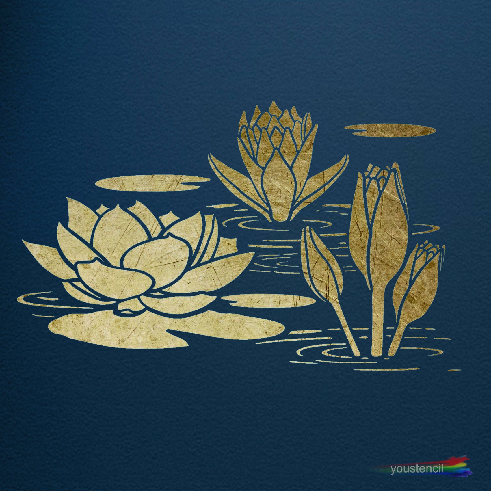 Water Lily Wallpaper - Etsy
