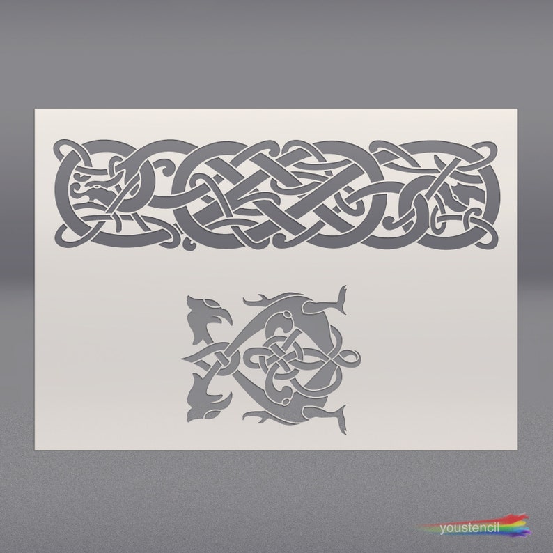 Celtic Knot Stencil for Walls Art and Furniture. ST87 Etsy