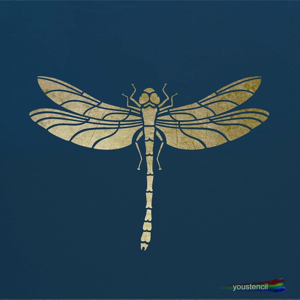 Dragonfly Stencil for Walls, Art and Furniture.  ST9