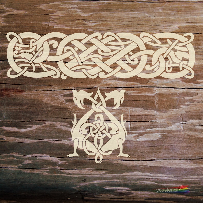 Celtic Knot Stencil for Walls Art and Furniture. ST87 Etsy Canada