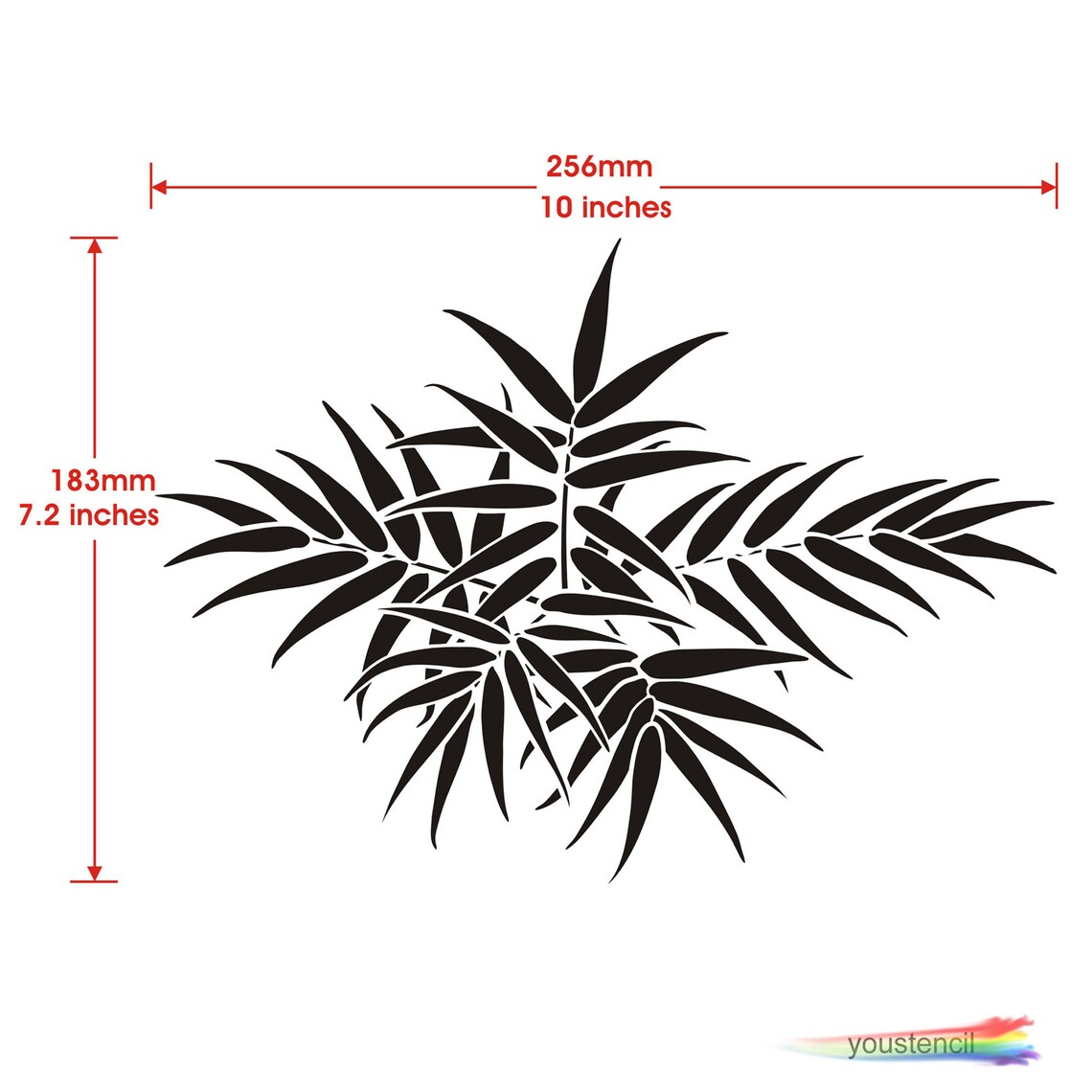 Bamboo Leaves Stencil for Walls Furniture and Art ST34 - Etsy Australia