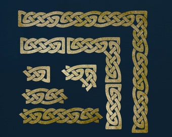 Celtic Border Stencil Set with Corners. ST93