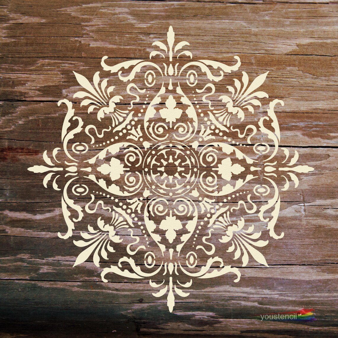 Mandala Wall Stencil ST68XL - Etsy